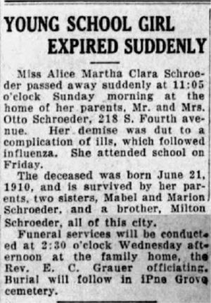 Alice Schrader Obituary