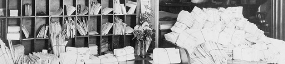 Consignment of first class dead letter mail. Library of Congress: Benj. Morse, 1925.