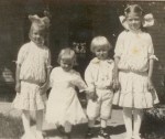 Alice, Marie, Milton & Mabel Schrader (~ 1914)
